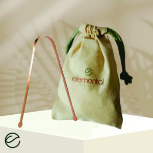 Raspador de Língua em Cobre