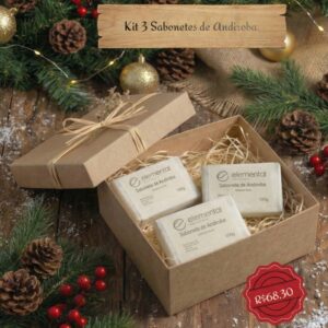 Kit - 3 Sabonetes de Andiroba