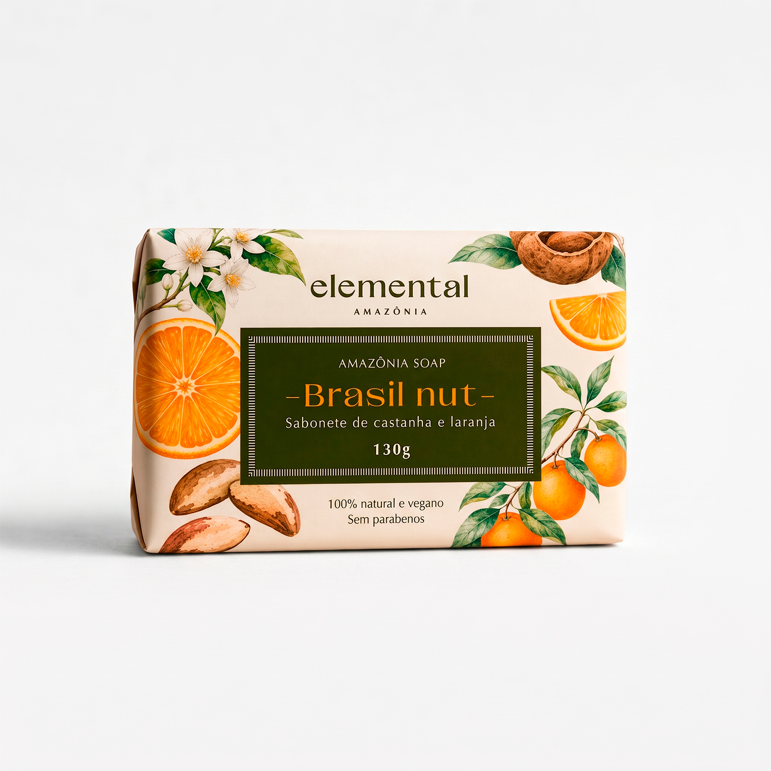Sabonete de Castanha e Laranja (130g)